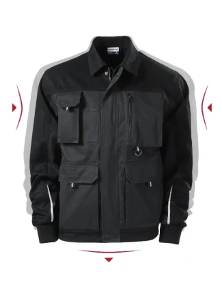 Woody pánska pracovná bunda ebony gray