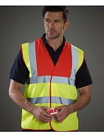 Bezpečnostná vesta Yoko HVW 100 Hi-Vis 79.W100, bordová Bezpečnostná vesta Yoko HVW 100 Hi-Vis 79.W100, bordová