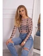 Blúzkové body v bronzovej béžovej farbe