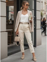 Dámske látkové nohavice ERLON yellow FashionStreet UY2029 Dámske látkové nohavice ERLON yellow FashionStreet UY2029