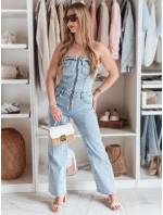 Dámsky džínsový overal s korzetom GORSSANKA modrý FashionStreet EY2587