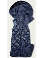 Tmavomodrá prešívaná dámska vesta (YP-22069-2)