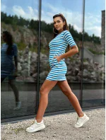 TW SK 2092 šaty.83P biela a modrá