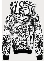 Biela pánska graffitti mikina (8B1151-1)