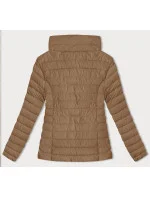 Dámska prešívaná bunda vo ťave farbe pre prechodné obdobie (16M9109-84) Dámska prešívaná bunda vo ťave farbe pre prechodné obdobie (16M9109-84)