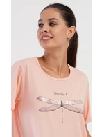 Dámske domáce šaty s krátkymi rukávmi Dragonfly Dámske domáce šaty s krátkymi rukávmi Dragonfly