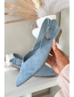 Dámské baleríny S přezkou Modré Tanelia