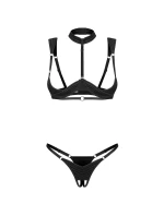 Dámsky zvodný set Roccele 2-pcs crotchless black - Obsessive