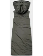 Čierna-khaki dlhá dámska obojstranná vesta (B8137-1) Čierna-khaki dlhá dámska obojstranná vesta (B8137-1)