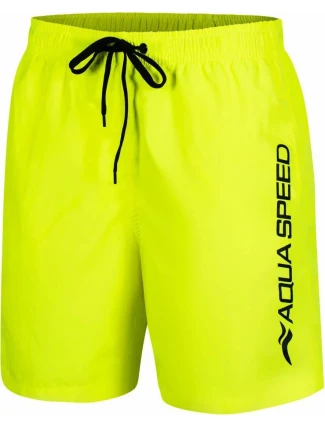 Pánske plavecké šortky OWEN žlto-čierne - AQUA SPEED