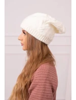 Dámska čiapka Lorena K377 ecru