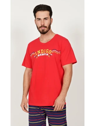 Pánske pyžamo s capri nohavicami Indigo Pánske pyžamo s capri nohavicami Indigo