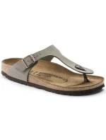 Dámske žabky Birkenstock Gizeh Stone Birko-Flor narrow grey (0043393)