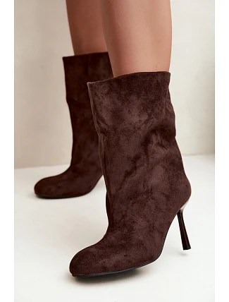 Dámske vysoké topánky typu Slouchy v čokoládovej farbe od Penrose Dámske vysoké topánky typu Slouchy v čokoládovej farbe od Penrose