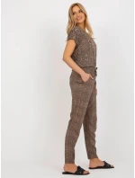 Nohavice D73770M61869I hnedé