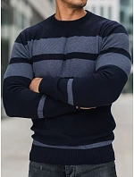 Pánsky tmavomodrý sveter FashionStreet WX2330
