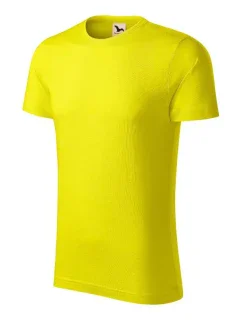 Malfini Native (GOTS) M MLI-17396 citrónová košeľa