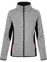 Promodoro 7705 Dámska pracovná pletená fleecová bunda 40.7705 heather grey