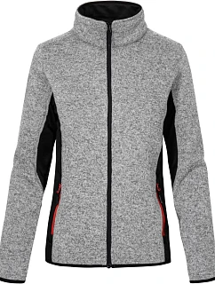 Promodoro 7705 Dámska pracovná pletená fleecová bunda 40.7705 heather grey
