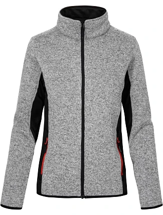 Promodoro 7705 Dámska pracovná pletená fleecová bunda 40.7705 heather grey