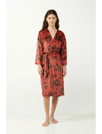 Vamp - Zamatový župan s ľaliami 21153 - Vamp