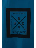 Bunda oversize s kapucňou navy