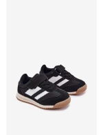 Dziecięce Sneakersy Buty Sportowe Na Rzep Czarne Viona