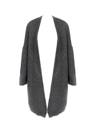 Dámsky úpletový sveter dlhší jednofarebný - Lemoniade