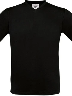 B&C Exact V-Neck Tričko s výstrihom do V 01.0006 čierne