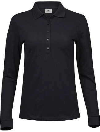 Tee Jays TJ 146 Dámske luxusné elastické polo tričko z piké 18.0146 čierne Tee Jays TJ 146 Dámske luxusné elastické polo tričko z piké 18.0146 čierne