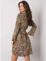 Šaty DHJ SK 13891B 2.72P čierna a béžová