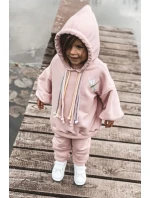 Detské tenisky so suchým zipsom Biela a ružová zlatá roztomilá dievčina Detské tenisky so suchým zipsom Biela a ružová zlatá roztomilá dievčina