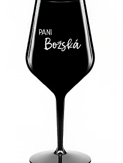 GOD'S LADY - čierny nerozbitný pohár na víno 470 ml