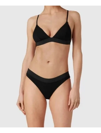 Dámsky vrchný diel plaviek KW02029 BEH čierna - Calvin Klein Dámsky vrchný diel plaviek KW02029 BEH čierna - Calvin Klein