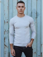 Pánsky klasický sveter svetlo šedý FashionStreet WX2212
