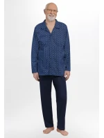 Pánske pyžamo Martel 403 Antoni III dĺžka/r 3XL-4XL pyžamo na zips Pánske pyžamo Martel 403 Antoni III dĺžka/r 3XL-4XL pyžamo na zips