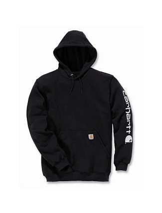 Mikina Carhartt Mid Signature Sleeve Logo Black Mikina Carhartt Mid Signature Sleeve Logo Black