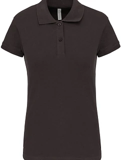 Kariban K 240 Dámske elastické polo tričko z piké 20.K240 tmavošedé