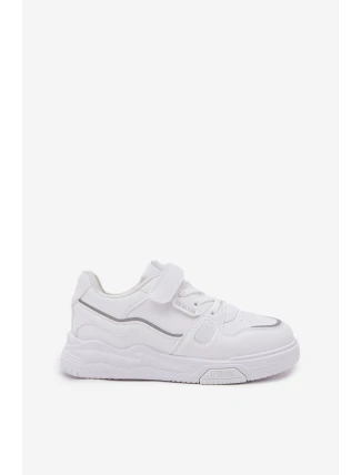 Sneakersy Dziecięce Na Rzep Big Star SS374042 Białe