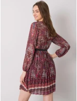 Šaty DHJ SK 10201.93P gaštanová