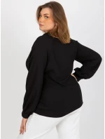 Dámska košeľa LK KS 509032.88P čierna - FPrice