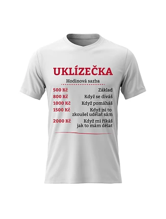 Dámske bavlnené tričko s potlačou - HOURLY BUNDLE - biele Dámske bavlnené tričko s potlačou - HOURLY BUNDLE - biele
