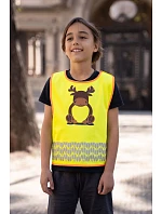 Korntex FUN Detská bezpečnostná vesta 76.FUNY hi vis yellow/lion Korntex FUN Detská bezpečnostná vesta 76.FUNY hi vis yellow/lion