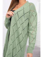 Sveter s geometrickým vzorom tmavo mätový Sveter s geometrickým vzorom tmavo mätový