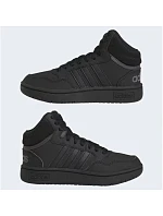 Unisexová juniorská členková obuv Hoops Mid 3.0 K Jr HR0228 Čierna – Adidas Unisexová juniorská členková obuv Hoops Mid 3.0 K Jr HR0228 Čierna – Adidas
