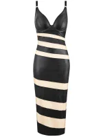 Dámske sexy šaty V-10879 Black - Axami