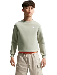 Detská mikina Nike Sportswear Club Fleece Light Green FD3006 304
