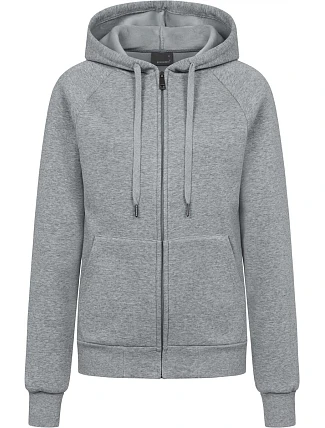 Promodoro 5505 Dámska mikina s kapucňou z hrubej bavlny 40.5505 heather grey