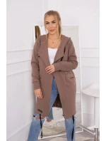 Zateplená bunda s kapucňou mocca