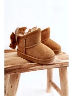 Dziewczęce Ocieplane Śniegowce Z Kokardkami Camel Meriva